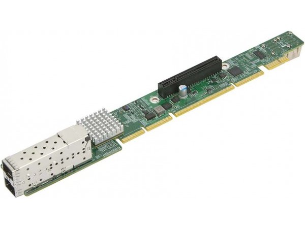 Supermicro AOC-URN2-I2XS / 1U Ultra Riser Card 2port 10GSFP+ 2ports NMVE